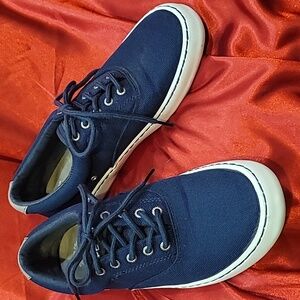 SPERRY TOPSIDER Striper sz10 canvas chambray sneaker SeaCycled